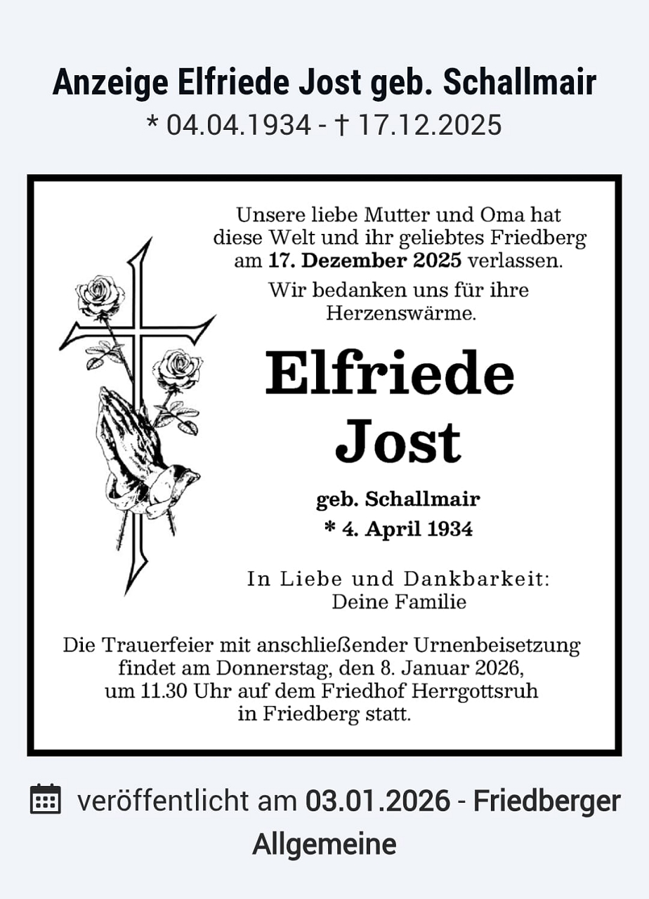 k Elfriede Jost 17122025